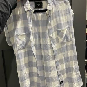 RAILS light blue checkered shirt